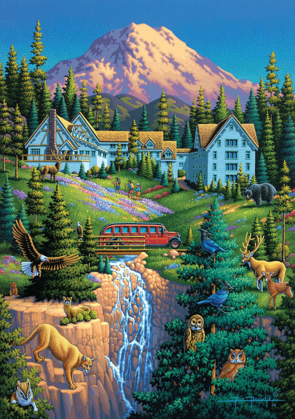 Mount Rainier - Dowdle / Buffalo puzzle collectible [Barcode 079346228256] - Main Image 2