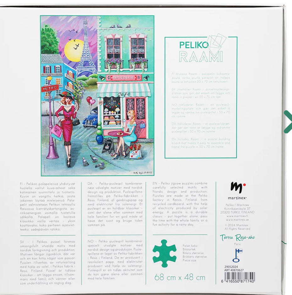 Paris - Peliko puzzle collectible [Barcode 6416550871740] - Main Image 2