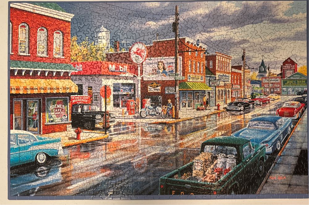 Reflections Of Main Street - SunsOut puzzle collectible [Barcode 796780397590] - Main Image 2