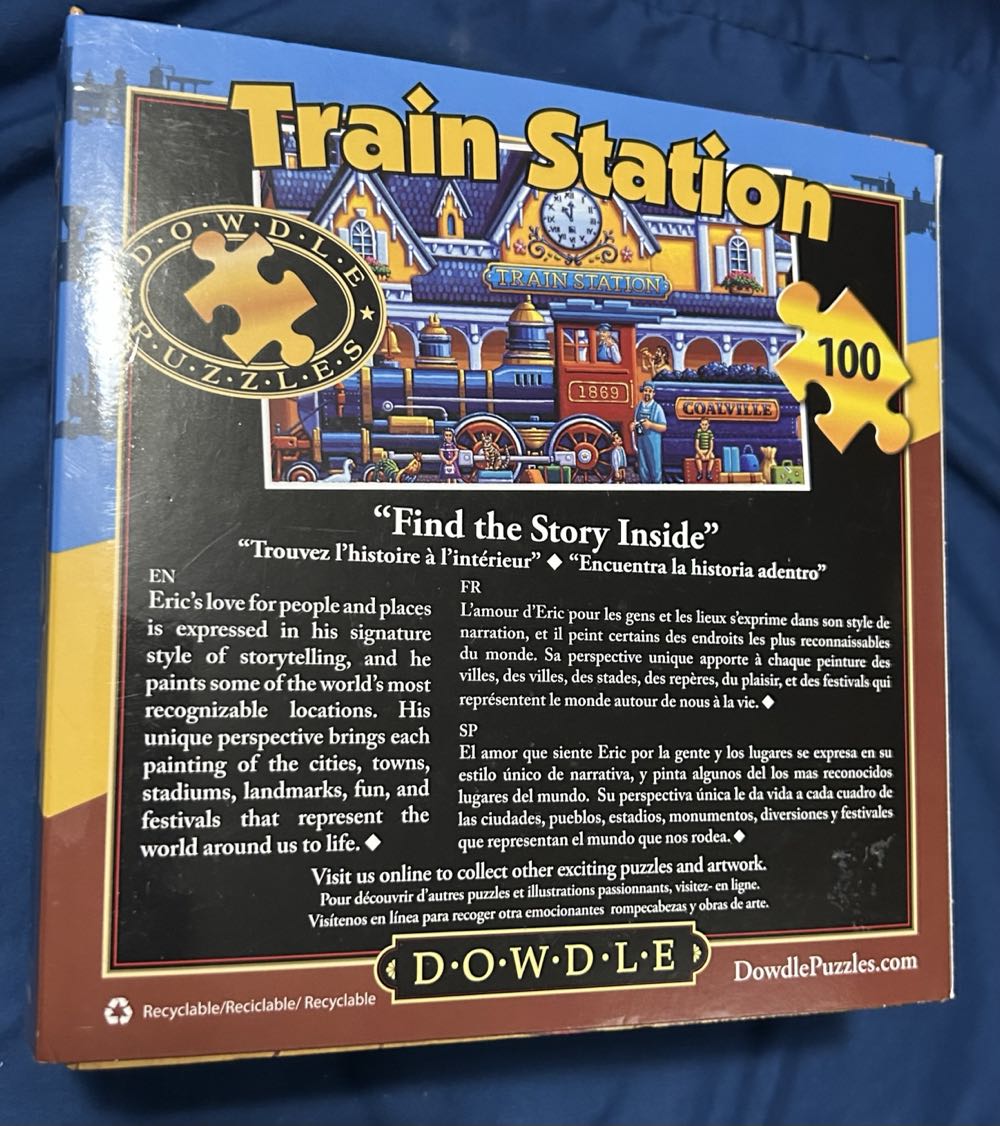 Train Station - Sold In March 2027 - Dowdle puzzle collectible [Barcode 671095304702] - Main Image 3