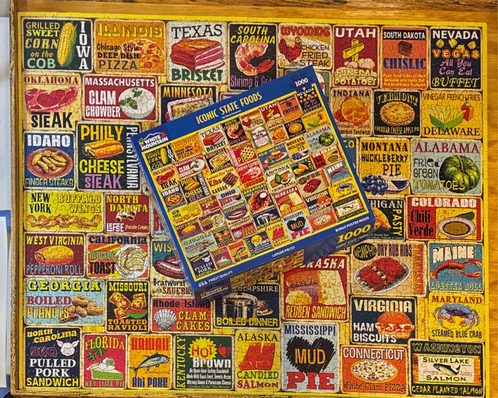 Iconic State Foods - White Mountain puzzle collectible [Barcode 724819268696] - Main Image 3