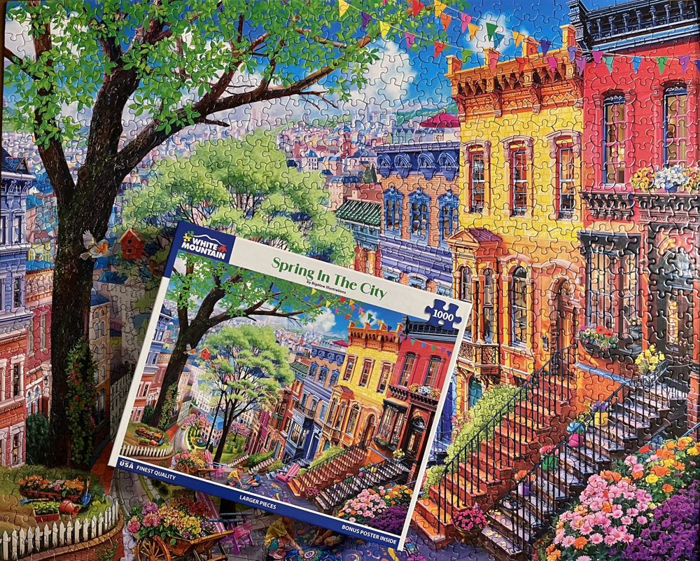 Spring In The City - White Mountain 🇺🇸 puzzle collectible [Barcode 724819268726] - Main Image 3