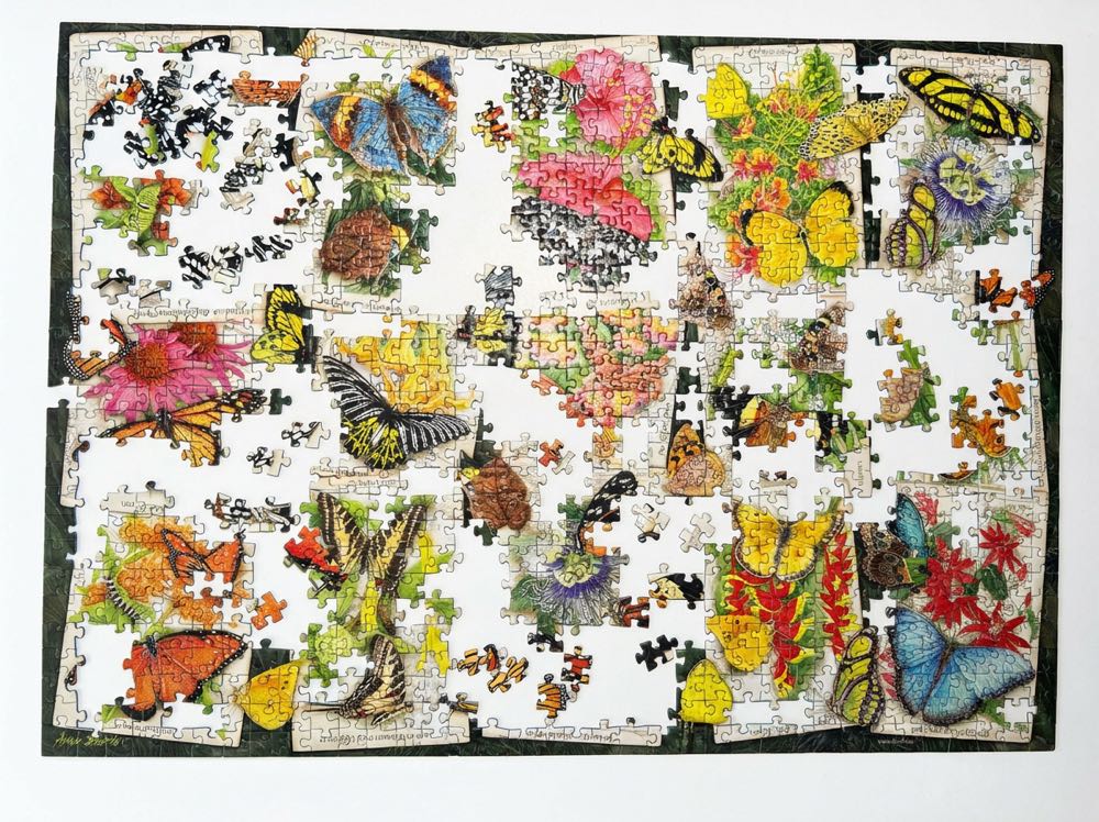 Tropical Butterflies - Ravensburger puzzle collectible [Barcode 4005555010845] - Main Image 2