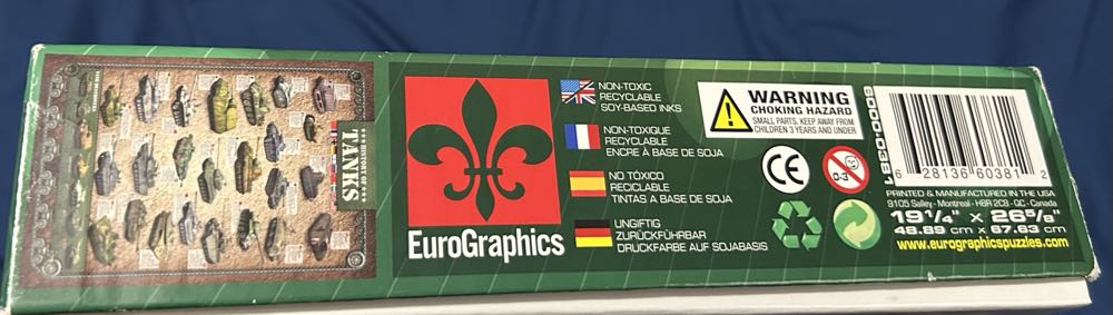 History Of Tanks- SOLD - Eurographics puzzle collectible [Barcode 628136603812] - Main Image 2
