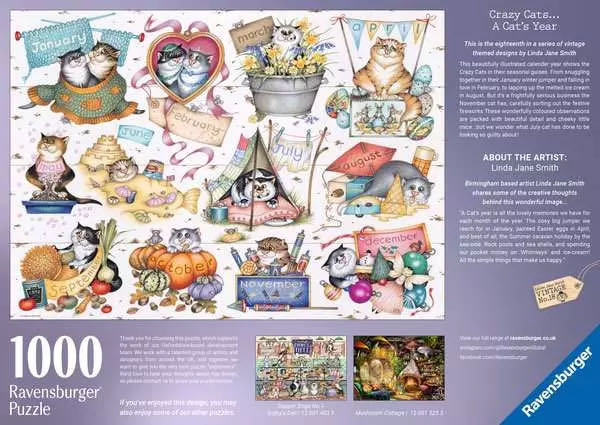 Crazy cats Cat’s Year - Ravensburger puzzle puzzle collectible [Barcode 4005555014522] - Main Image 2