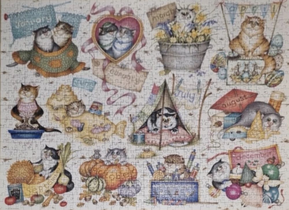 Crazy cats Cat’s Year - Ravensburger puzzle puzzle collectible [Barcode 4005555014522] - Main Image 3