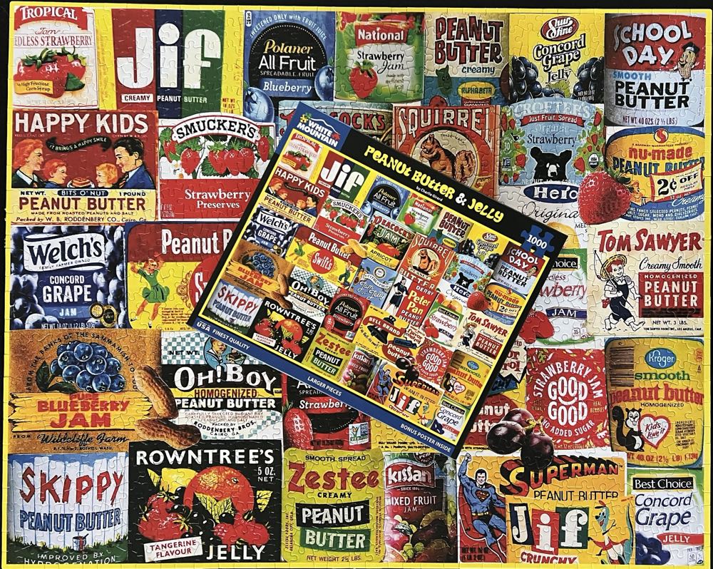 Peanut Butter And Jelly - White Mountain 🇺🇸 puzzle collectible [Barcode 724819268689] - Main Image 4