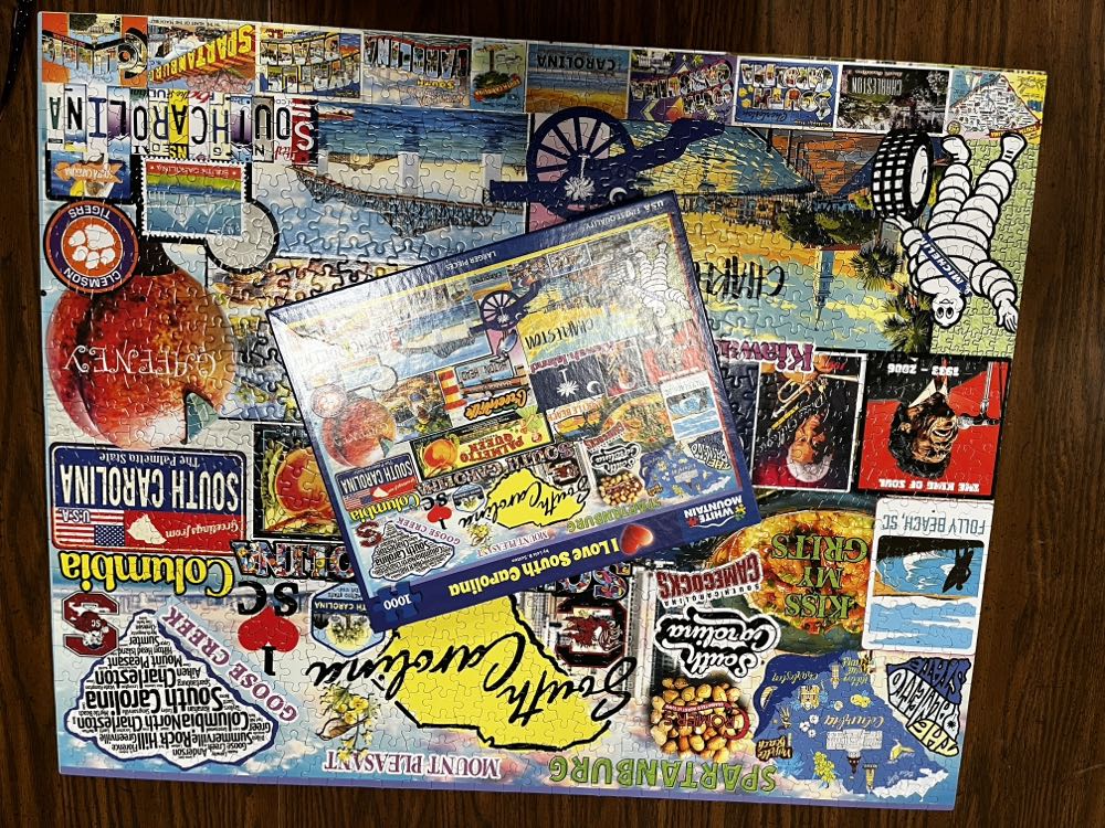 I Love South Carolina - White Mountain Puzzles, Inc. puzzle collectible [Barcode 724819268580] - Main Image 2