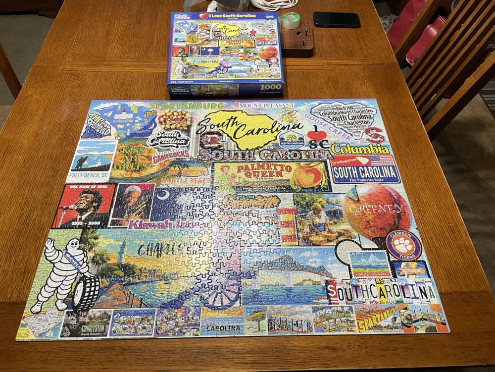 I Love South Carolina - White Mountain Puzzles, Inc. puzzle collectible [Barcode 724819268580] - Main Image 4