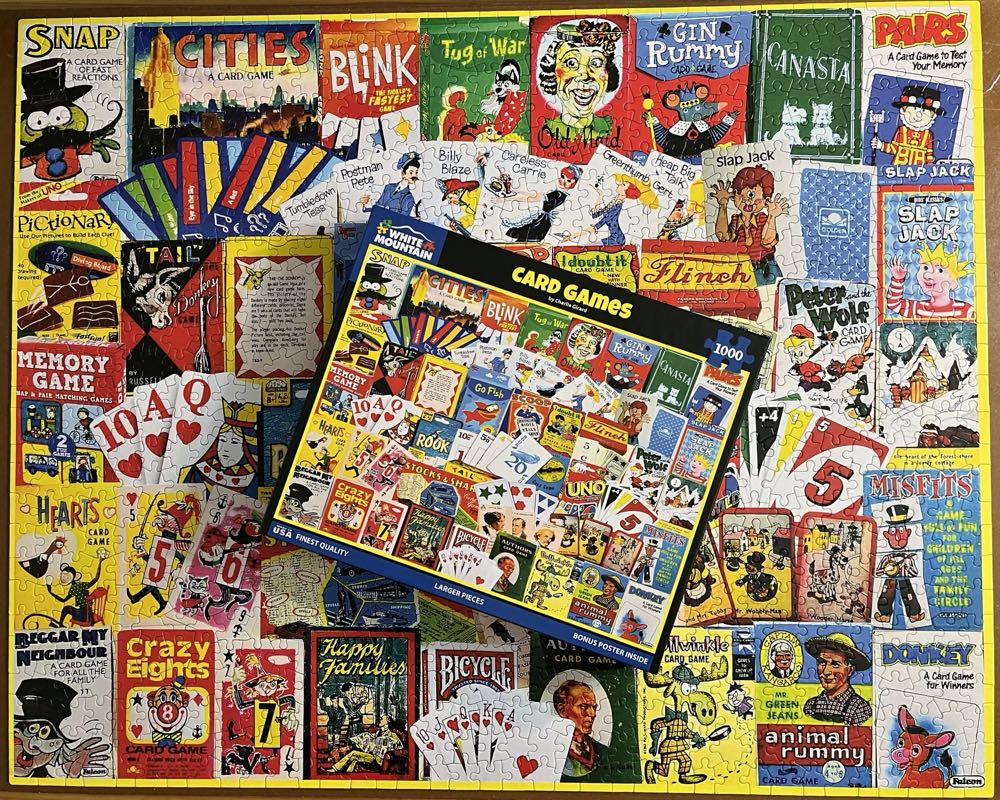 Card Games 🌟 - White Mountain Puzzles puzzle collectible [Barcode 724819268658] - Main Image 3