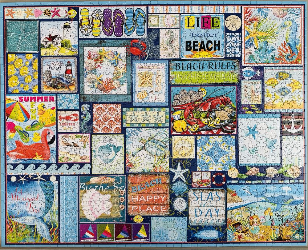 Sold - Seas The Day - White Mountain puzzle collectible - Main Image 2