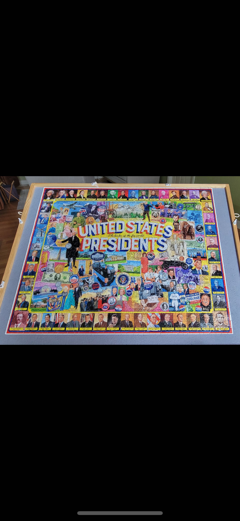 United States Presidents - White Mountain puzzle collectible [Barcode 724819259359] - Main Image 2