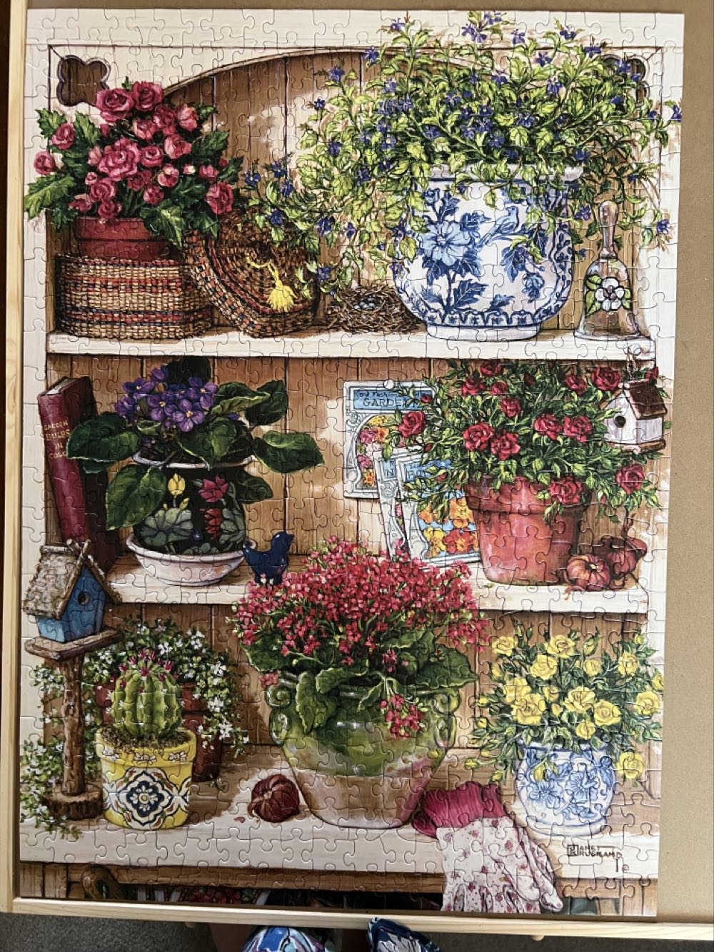 Flower Cupboard - Cobble Hill puzzle collectible [Barcode 625012450348] - Main Image 2