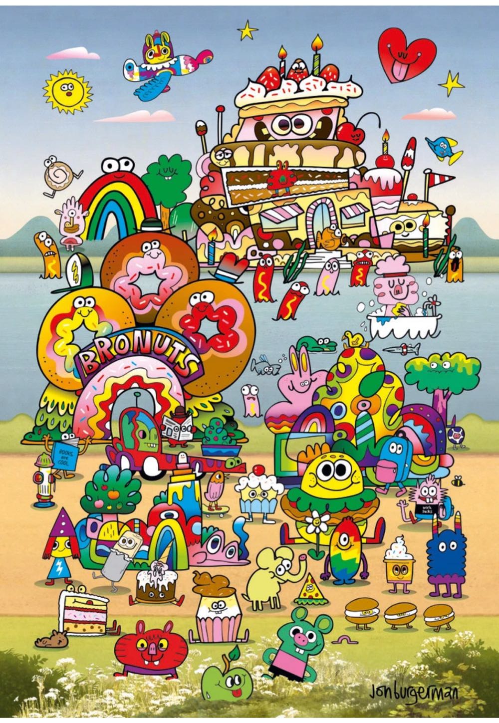 Take A Trip With Jon Burgerman - HEYE puzzle collectible [Barcode 4001689300760] - Main Image 2
