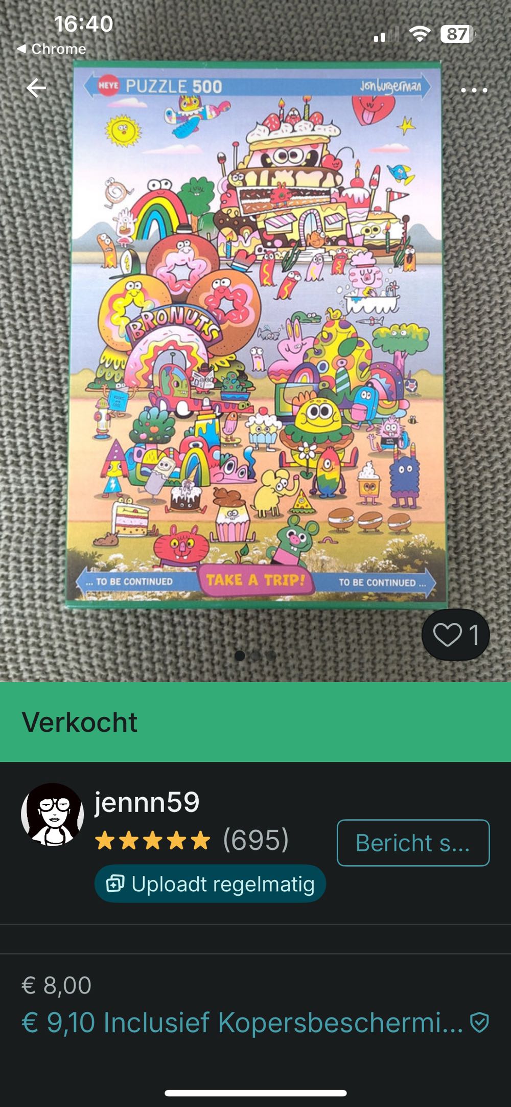 Take A Trip With Jon Burgerman - HEYE puzzle collectible [Barcode 4001689300760] - Main Image 4
