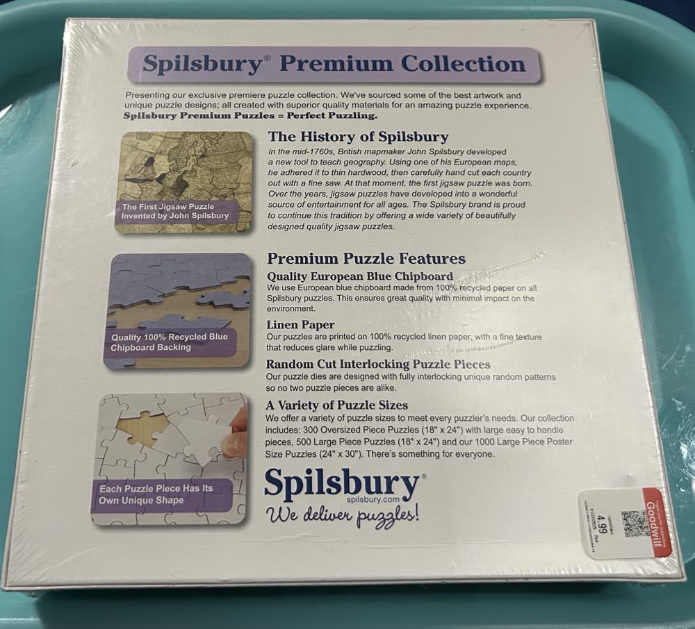 Fishing By The Waterwheel - Spilsbury puzzle collectible [Barcode 810061442080] - Main Image 2