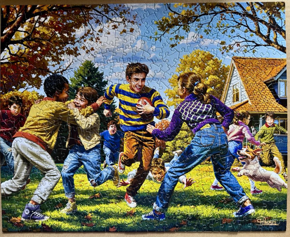 Fall Football - Boardwalk puzzle collectible [Barcode 671095006361] - Main Image 3