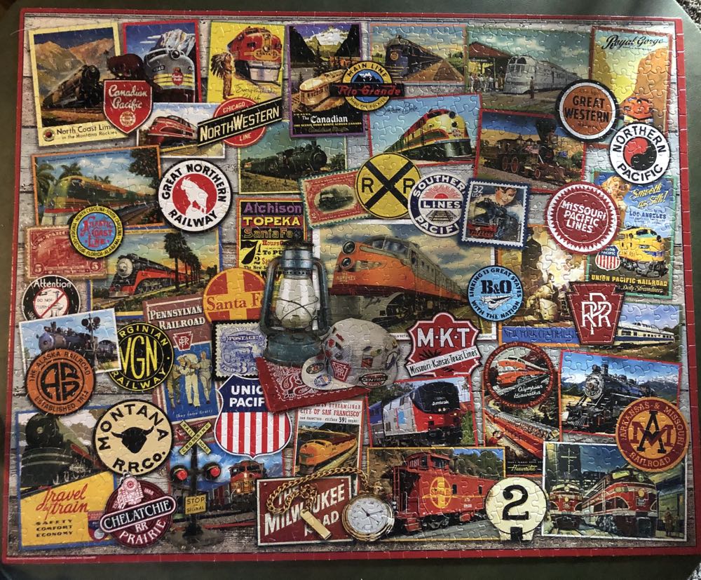 Sold - All Aboard - White Mountain puzzle collectible - Main Image 2