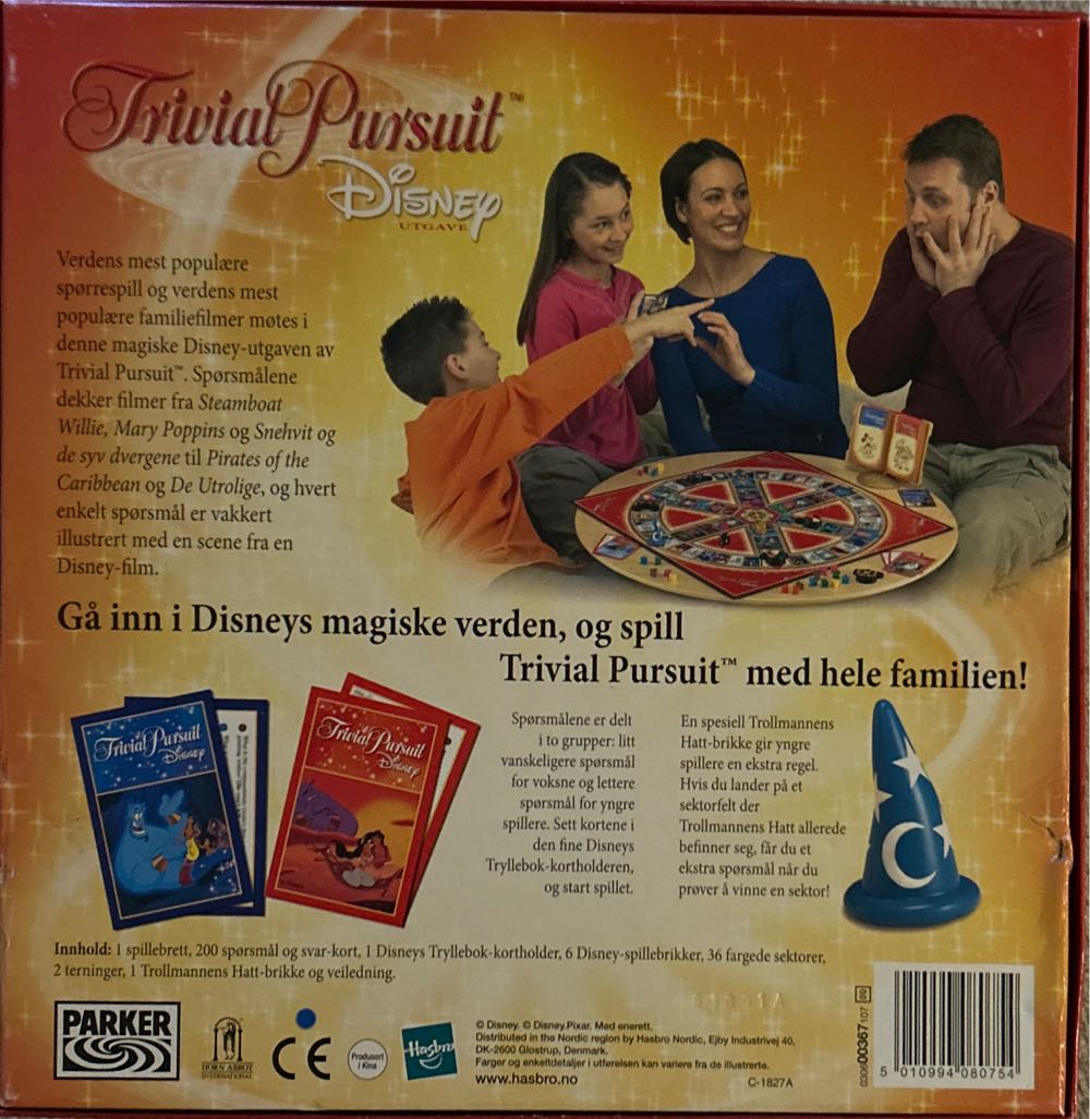Trivial Pursuit Disney Utgave - Parker puzzle collectible [Barcode 5010994080754] - Main Image 2