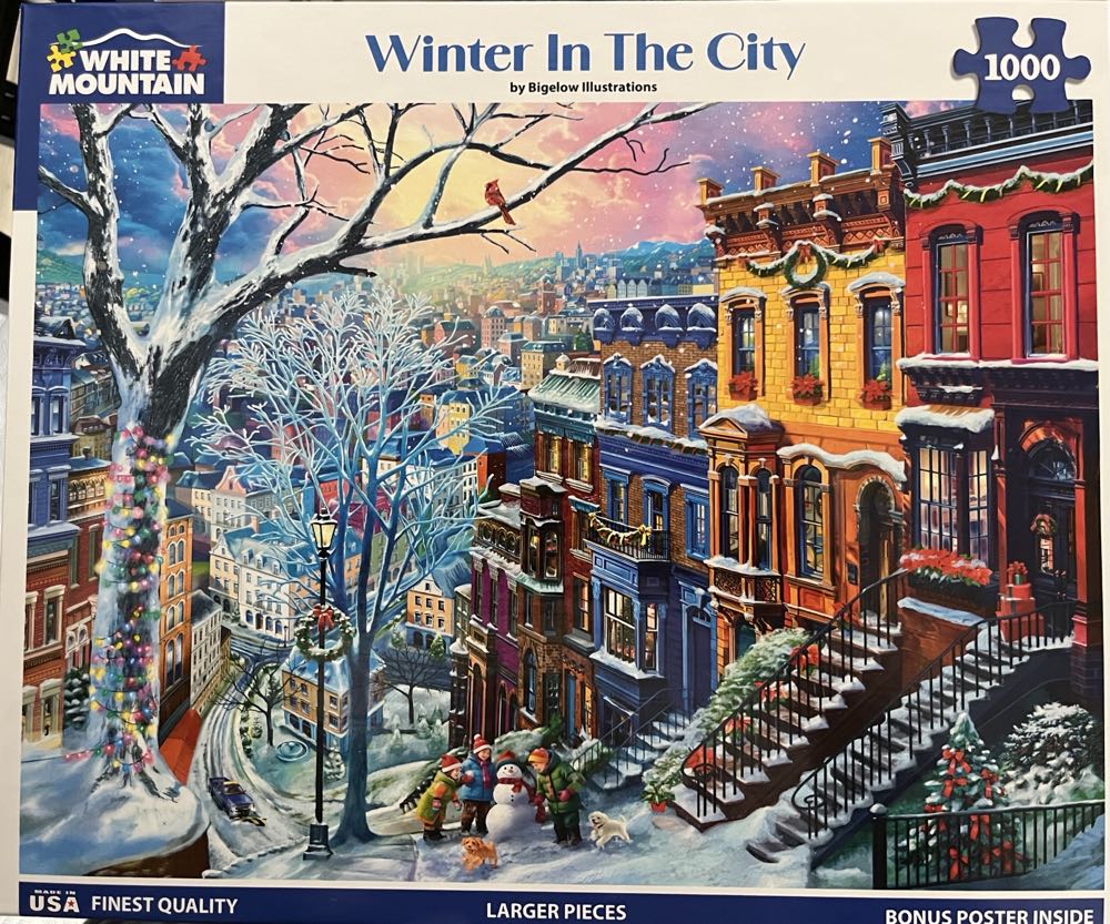 Winter In The City - White Mountain puzzle collectible [Barcode 724819268733] - Main Image 2