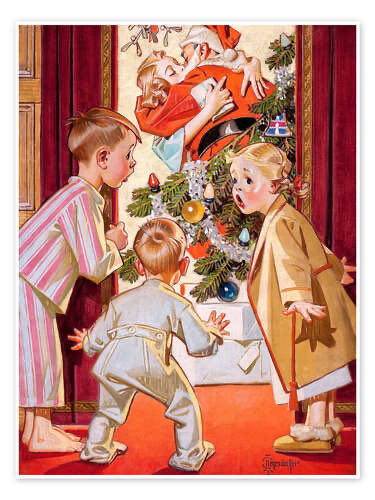 Mum Kissing Santa - Jigsaw Puzzles puzzle collectible - Main Image 2