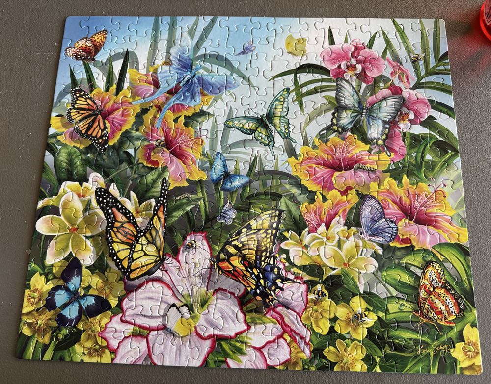 Butterflies In The Garden  puzzle collectible - Main Image 2