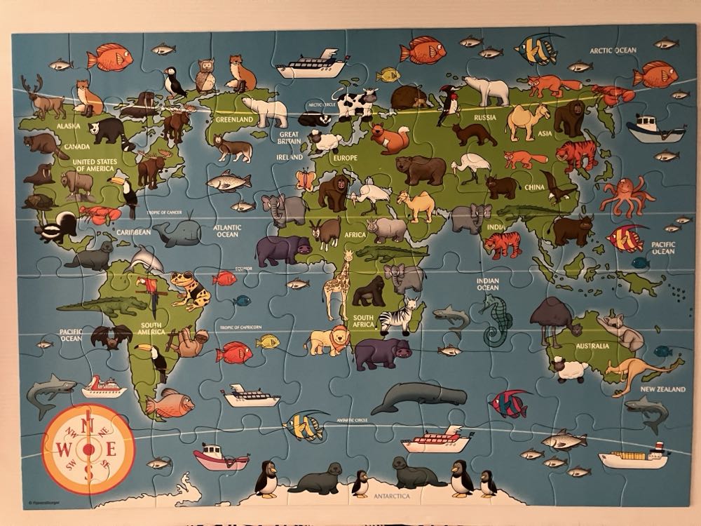 Animals Of The World Giant Floor Puzzle - Ravensburger puzzle collectible [Barcode 4005556070725] - Main Image 2