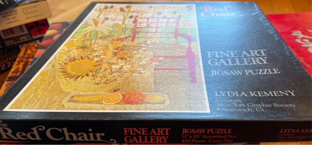 The Red Chair - A Fine Art Jigsaw Puzzles puzzle collectible - Main Image 2