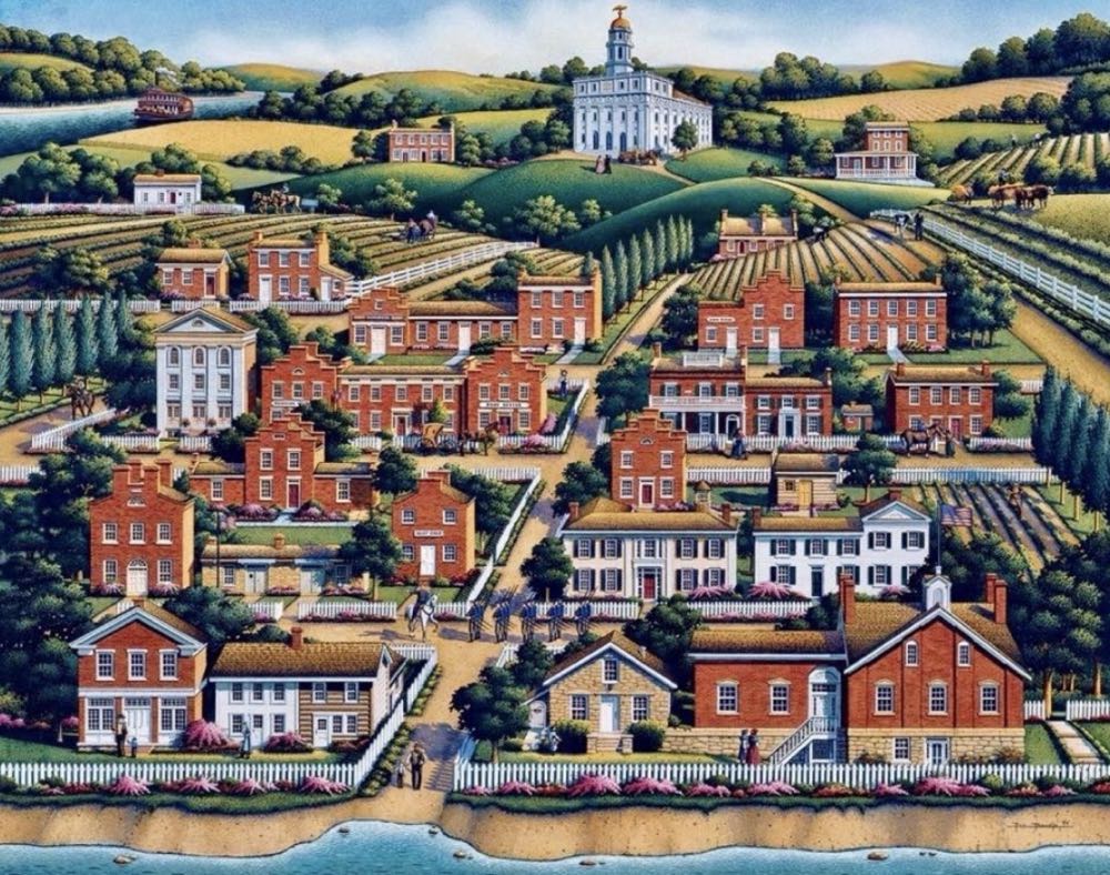 Nauvoo 🆕 - Dowdle Folk Art puzzle collectible [Barcode 671095000116] - Main Image 2