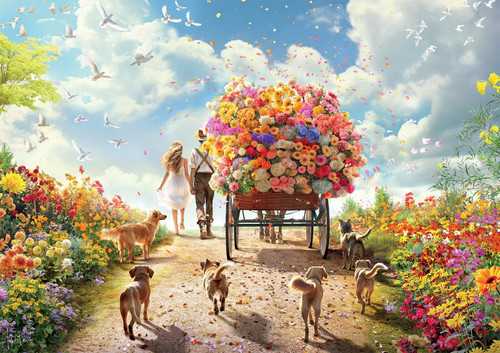 Greek Village 500 Piece Puzzle