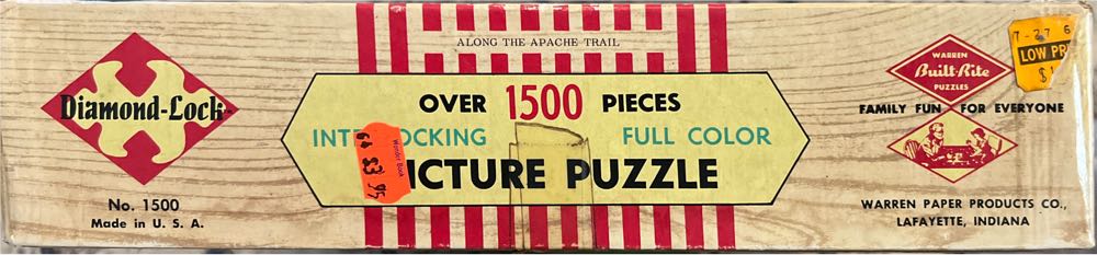 Along The Apache Trail Diamond Lock Pieces - Warren Paper Products puzzle collectible - Main Image 2
