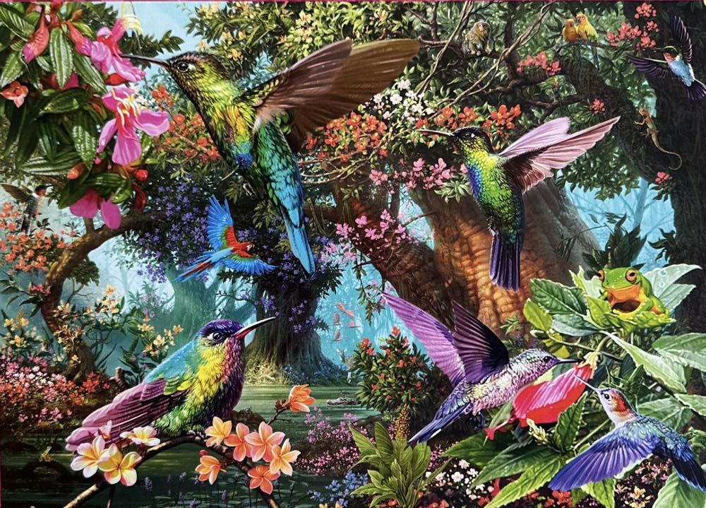 Hummingbirds In A Burst Of Colour - Schmidt puzzle collectible [Barcode 4001504588694] - Main Image 2