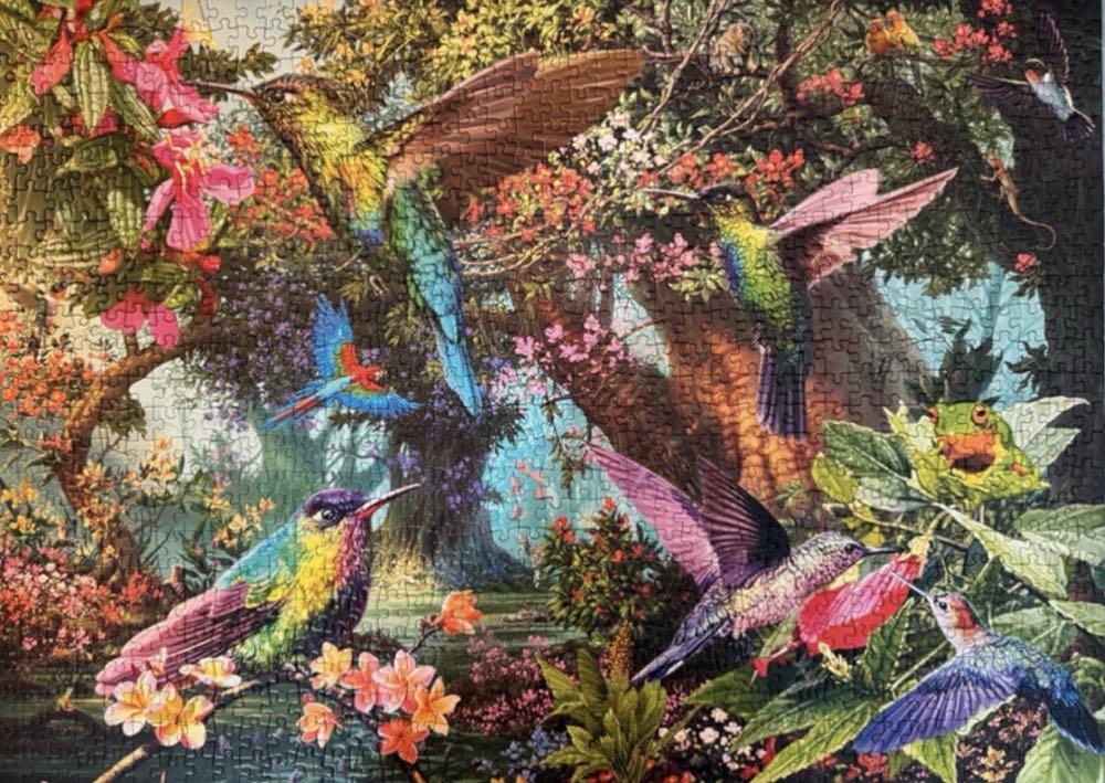 Hummingbirds In A Burst Of Colour - Schmidt puzzle collectible [Barcode 4001504588694] - Main Image 3
