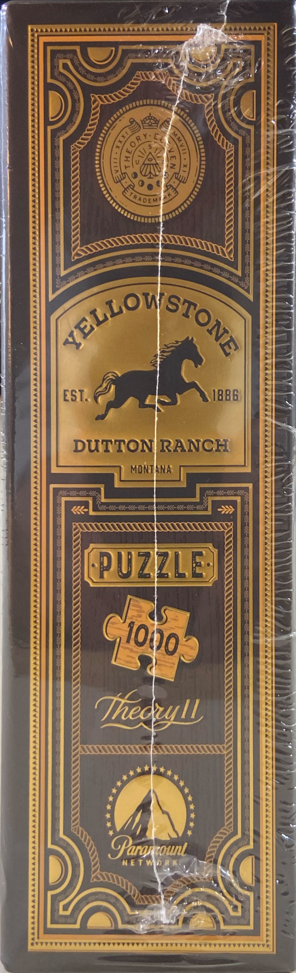 Theory11 Yellowstone Jigsaw Puzzle 1000 Piece Jigsaw Puzzle Officially Licensed Yellowstone Merchandise & Collectibles Precision Fit And Premium Quality Intermediate Puzzle - Theory II puzzle collectible [Barcode 850049111355] - Main Image 4