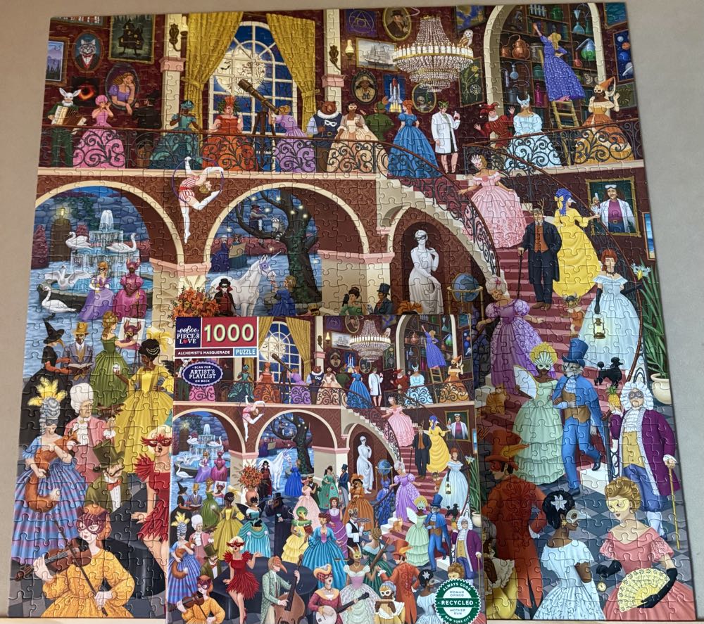 Alchemist’s Masquerade - Eeboo puzzle collectible [Barcode 689196507885] - Main Image 4