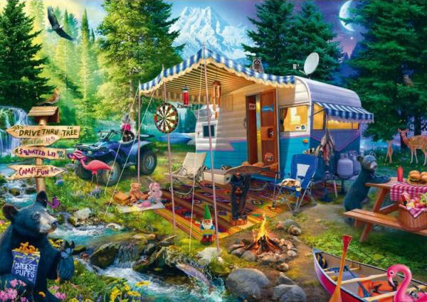 Caravanning In The Mountains - Schmidt Puzzle puzzle collectible [Barcode 4001504585754] - Main Image 2