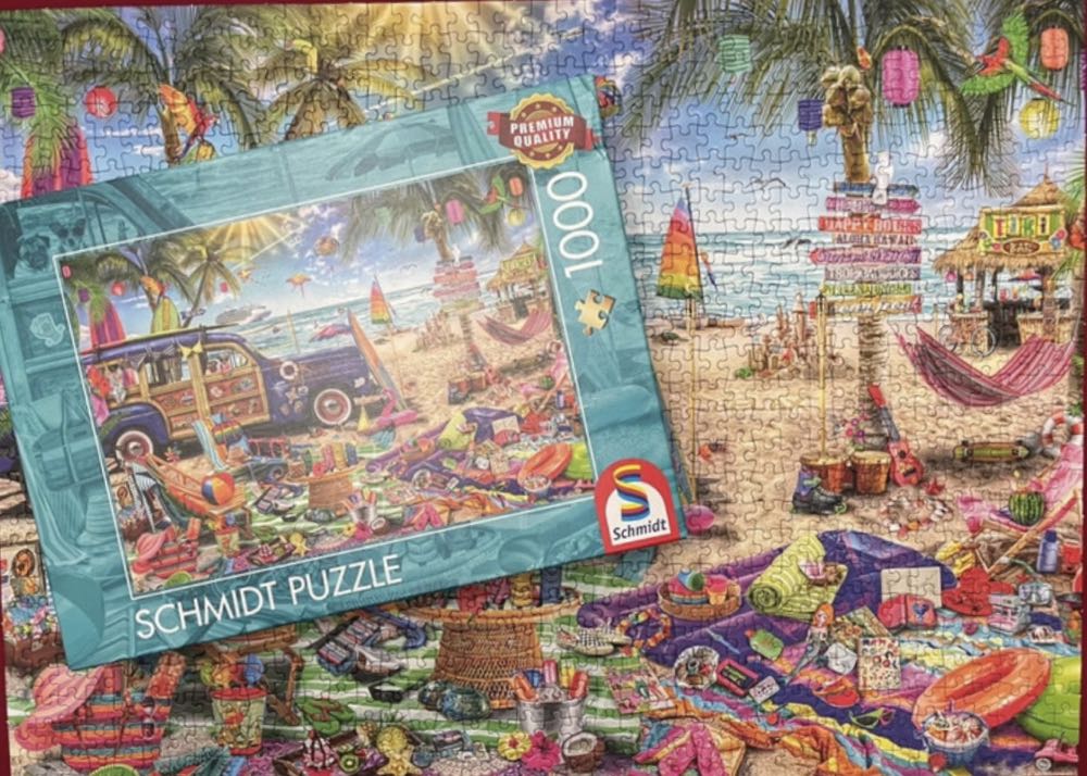 A Sunny Break At The Seaside - Schmidt Puzzle puzzle collectible [Barcode 4001504597931] - Main Image 4