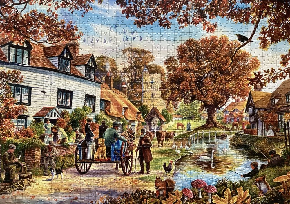 Autumn Village - Corner Piece puzzle collectible [Barcode 5052089370456] - Main Image 2