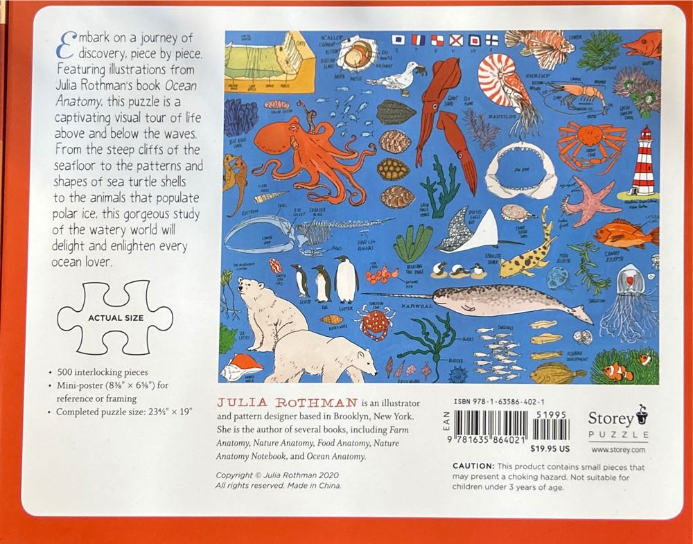Ocean Anatomy- GONE - Storey Puzzle puzzle collectible [Barcode 9781635864021] - Main Image 2