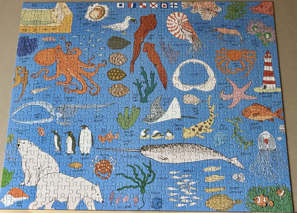 Ocean Anatomy- GONE - Storey Puzzle puzzle collectible [Barcode 9781635864021] - Main Image 3