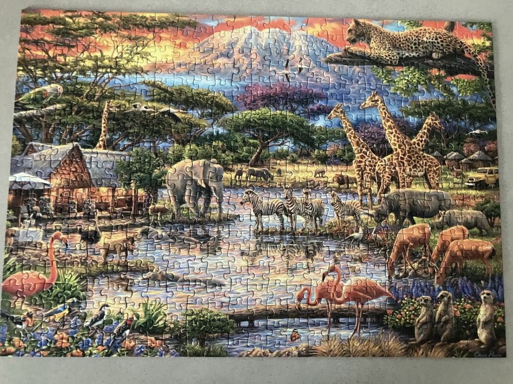 Paradise Under Mount Kilimanjaro - Schmidt puzzle collectible [Barcode 4001504597085] - Main Image 2