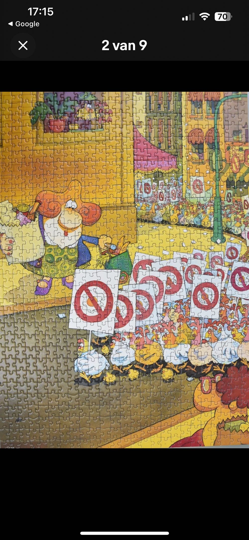 Chickens Protest (Karli €34,69) - Heye Puzzle puzzle collectible [Barcode 4001689085025] - Main Image 3