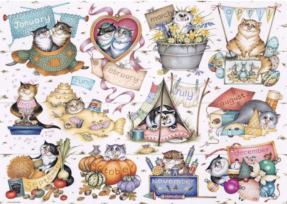Crazy Cat A Cats Year (PC)💎 - Ravensburger puzzle collectible - Main Image 2