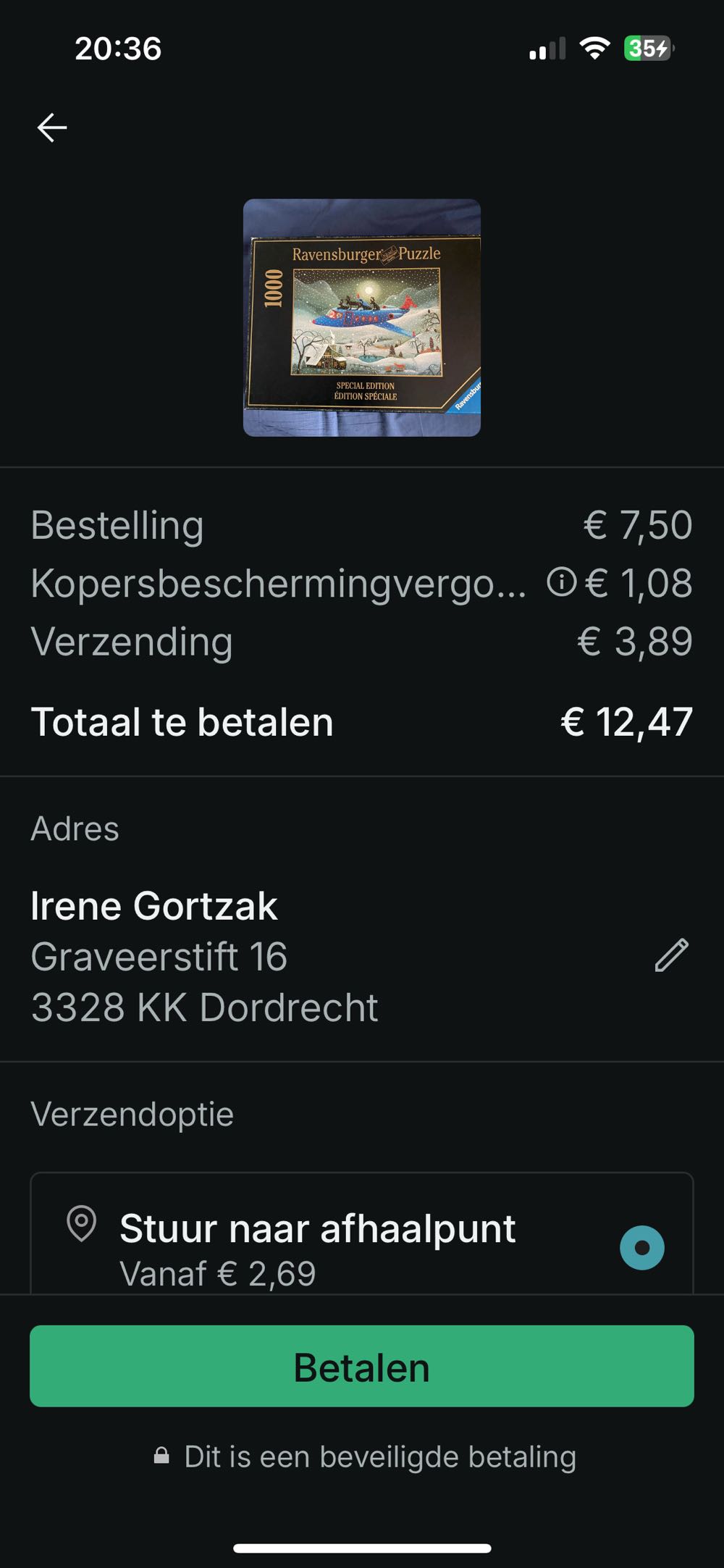 Santas Flight 🟦🇨🇦 - Ravensburger puzzle collectible [Barcode 4005556155026] - Main Image 2