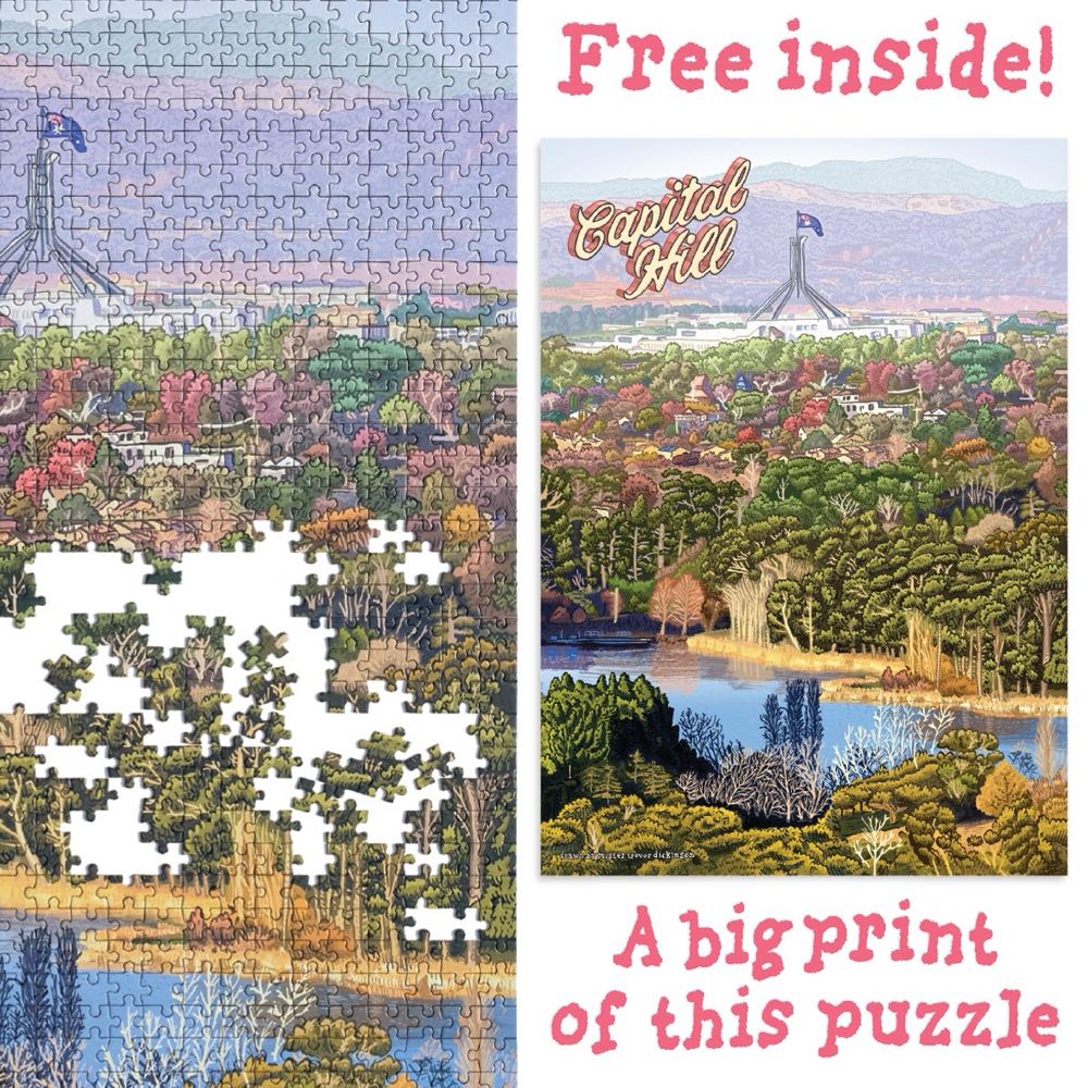 Capital Hill Trevor Dickinson - Newcastle Productions puzzle collectible [Barcode 2508210812348] - Main Image 2