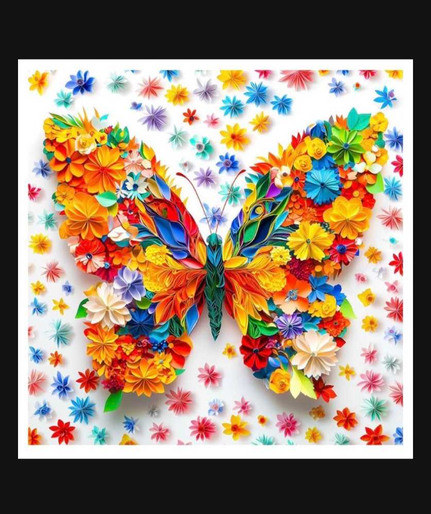 BGRAAMIENS- Paper Art Butterfly - Bgraamiens puzzle collectible - Main Image 2