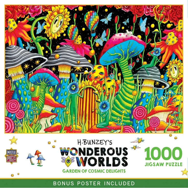 Wonderous Worlds : Garden of Cosmic Delights - MasterPieces puzzle collectible [Barcode 705988725203] - Main Image 2