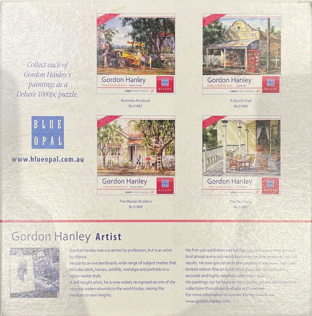 A Quick Chat - Blue Opal puzzle collectible [Barcode 633793018886] - Main Image 2