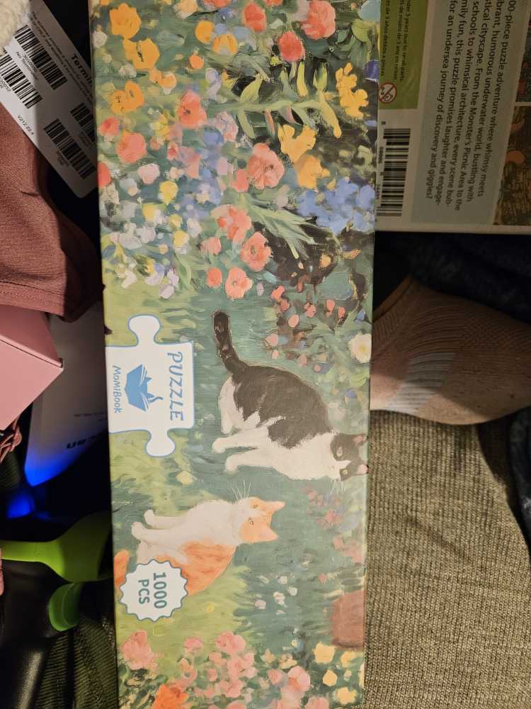 Floral CATS Chat Gathering - Puzzle Momibook puzzle collectible [Barcode 860006244958] - Main Image 3