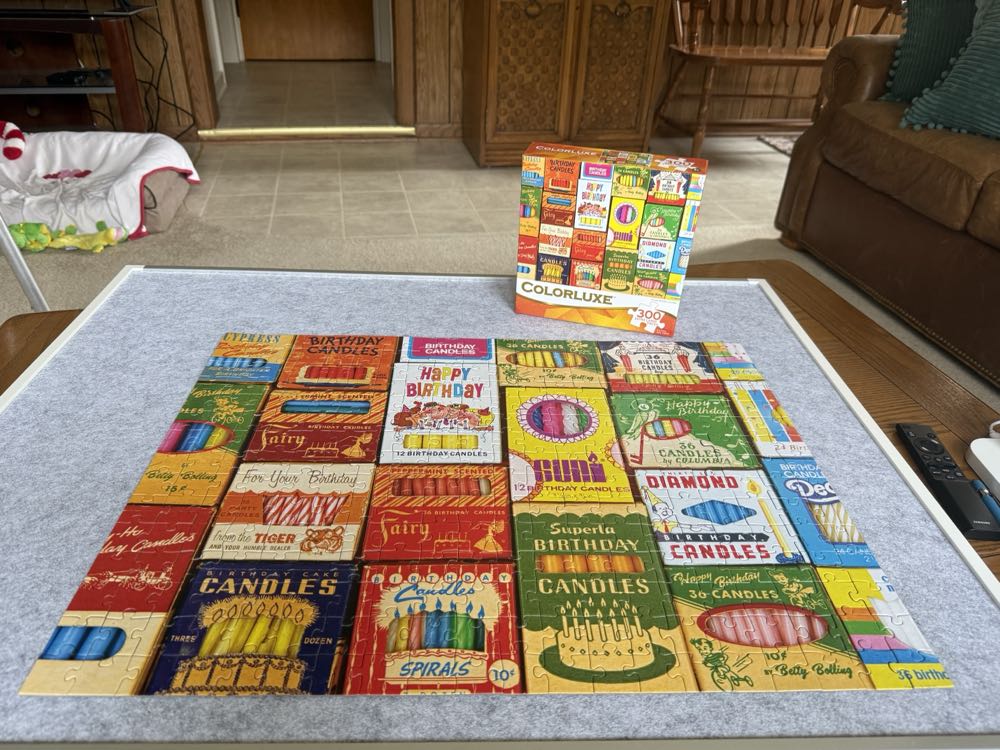 Vintage Birthday Candles - Cra-Z-Art (Colorluxe) puzzle collectible [Barcode 4895145431699] - Main Image 3